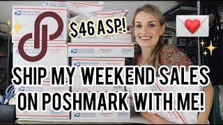 Ship My Weekend Sales on Poshmark With Me See What Sold FAST & For a GREAT Profit $46 ASP