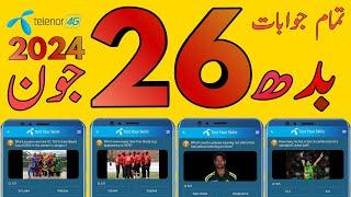 26 June 2024  My Telenor Today Questions Answer  Telenor Questions Today  Telenor