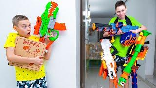 If NERF Pizza Battle Was Like a Video Game