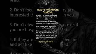 How to make anyone chase you ...#attraction#inspiration#mindsetshift