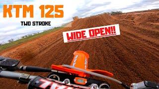KTM 125 WIDE OPEN AT EUROPES FASTEST SAND TRACK?