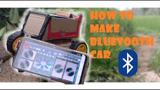 how to make rc car  Bluetooth controled  Arduino car make it at home  RG creation