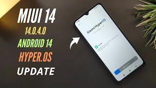 Xiaomi Redmi 12C System Update  MiUi 14  HyperOS  Android 14 