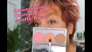 Anwendung Orange Glow sanfte Rose