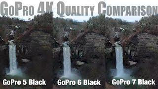 GoPro 7 Black vs GoPro 6 & GoPro 5 4k Video Quality Comparison