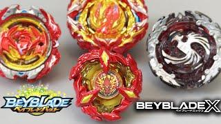 Beyblade X VS Beyblade Burst  Phoenix Wing 9-60GF VS Prominence Revive & Dead Phoenix Epic Battle