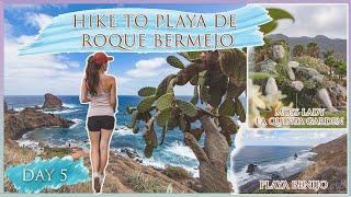  TENERIFE DAY 5  Hike to playa Roque Bermejo playa Benijo Moss Lady & Anaga forest drive