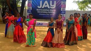 Cut Songs Dance Performance XI Girls  Pongal Celebration  Jay Group of Schools  Jay School