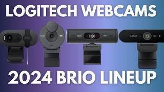 Logitech webcam comparison 2024  BRIO 100  300  500  4K 