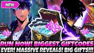 *RUN FAST BIGGEST GIFT CODES EVER* + MASSIVE REVEALS BIG GIFTS FOR EVERYONE Solo leveling Arise