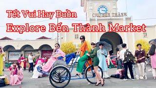 The Most Famous Ben Thanh Market in Saigon Vietnam