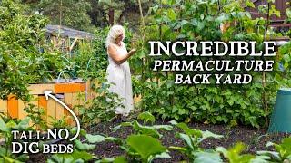 Amazing Tiny Vegetable Garden with Year-Round Abundance  A Mini Permaculture Oasis