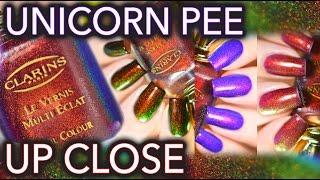 Clarins 230 UNICORN PEE nail porn up close 