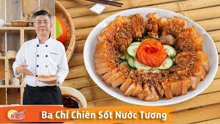 Cách làm Ba Chỉ Chiên Sốt Nước Tương thơm ngon và rất bắt cơm