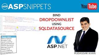 Populate Bind DropDownList control using SqlDataSource in ASP.Net