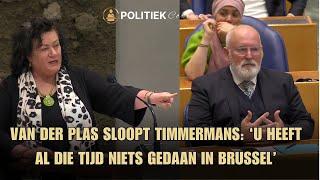 Caroline van der Plas SLOOPT Timmermans  U heeft in Brussel NIETS gedaan voor de boeren