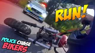 COPS VS BIKERS  MOTORCYCLE POLICE CHASE  Best Compilation 2024