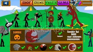 EQUIP ALL TYPE ZOMBIE FULL SKIN WAR OF ZOMBIE NEW MOD UPDATE  Stick War Legacy Mod - Stick3Apk