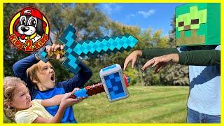 Kids Pretend - PLAY COMPILATION MINECRAFT in Real Life Ghostbusters Dinosaurs & MORE