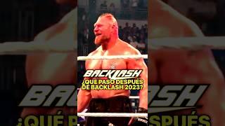 Después de Backlash 2023 Salió Del Aire #shorts