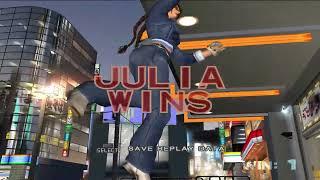 Tekken 4 Julia Chang All Intros & Win Poses HD