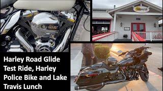 2024 Harley Road Glide Test Ride Intro to Harley 103 Police Bike and Lake Travis Lunch