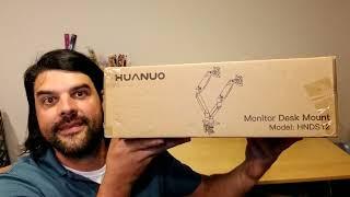 Review of HUANUO Dual Monitor Stand - for Two 13 to 35 inch Screens Monitor Desk Mount