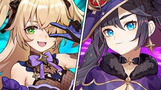 Fischl and Mona are pure MEME material  Summer Fantasia Funny moments - Genshin Impact voice lines