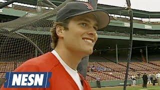 Tom Brady Hits Home Run Around Pesky Pole At Fenway Park 2003