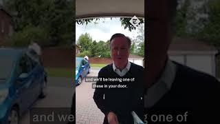 David Cameron spotted campaigning on Ring doorbell  General Election