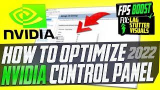  How to Optimize Nvidia Control Panel For GAMING & Performance The Ultimate GUIDE 2022 *NEW*