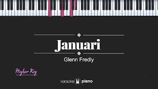 Januari HIGHER KEY  FEMALE KEY Glenn Fredly KARAOKE PIANO