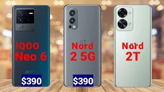 Vivo iQOO Neo 6 vs Oneplus Nord 2 5G vs Oneplus Nord 2T