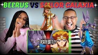 Death Battle Beerus VS Sailor Galaxia Dragon Ball VS Sailor Moon REACTION