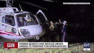 Weber County search and rescue urges hikers to prepare for emergencies