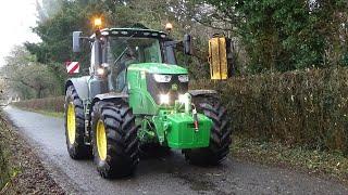 Hedge Cutting with John Deere 6250R & McConnel Trimmer - Hedge Cutting 2023