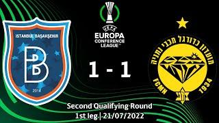 Başakşehir vs M.Netanya  1-1  UEFA Europa Conference League 2223 Second qualifying round 1st leg