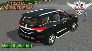 TOYOTA FORTUNER 2018 FOR BUS SIMULATOR INDONESIA BUSSID FREE DOWNLOAD