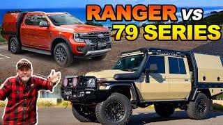 2023 FORD RANGER vs. LANDCRUISER 79 SERIES Which is the better touring 4WD?