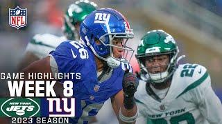 New York Jets vs. New York Giants  2023 Week 8 Game Highlights