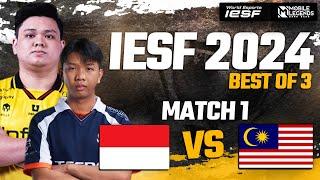 INDONESIA vs MALAYSIA - MATCH 1  GROUP STAGE  IESF ASIA REGIONAL QUALIFIERS 2024