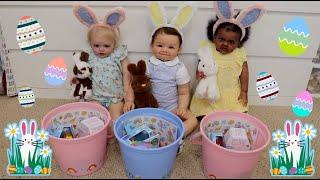 Reborn Toddlers Open Easter Baskets  Kelli Maple