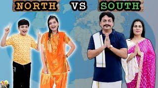 NORTH vs SOUTH  Food eating challenge with family  Favorite Food  Aayu and Pihu Show