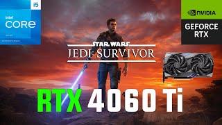 Star Wars Jedi Survivor RTX 4060 Ti 1080p1440p4K RayTracing FSR