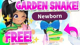How to get the *FREE* GARDEN SNAKE *EARLY* in Adopt Me roblox GARDEN UPDATE