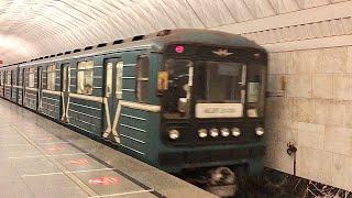 Sound of Moscow Metrovagonmash 81-71781-714 departing Soviet Union train