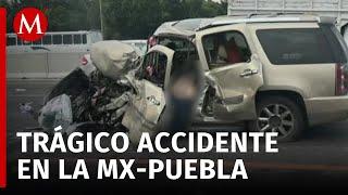 Muere hombre en accidente en la Carretera Federal México-Puebla