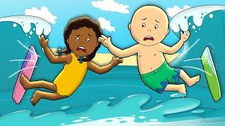 Aller Surfer  Caillou en Français