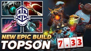 Topson Techies 7.33 New Epic Build - Dota 2 Pro Gameplay Watch & Learn
