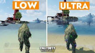 Call of Duty Mobile Battle Royale  - Low vs Max Ultra Graphics Comparison